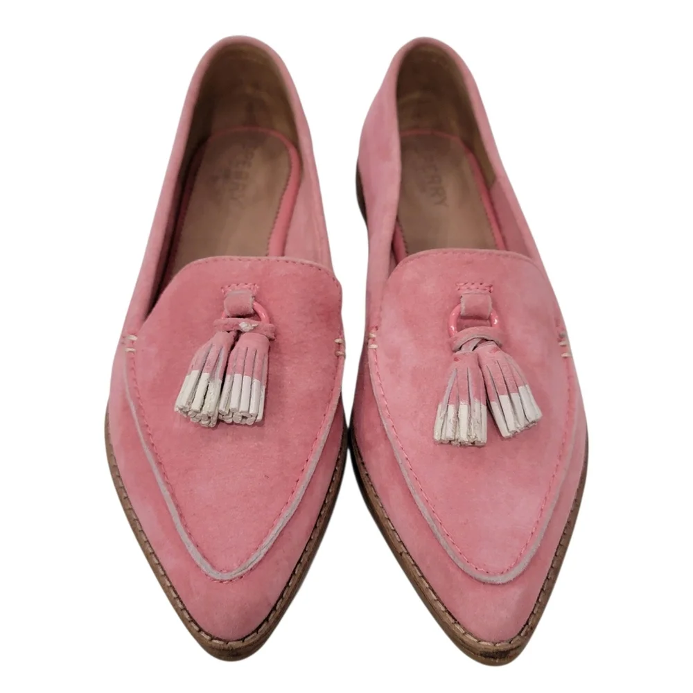 Sperry Top-Sider Saybrook Painted Tassel Loafers Slip-On Shoe Pink Womens 7.5 - Picture 8 of 17
